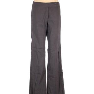 EILEEN FISHER size 6 flared leg gray linen pants in excellent condition